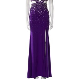 Elegant Purple Evening Gown